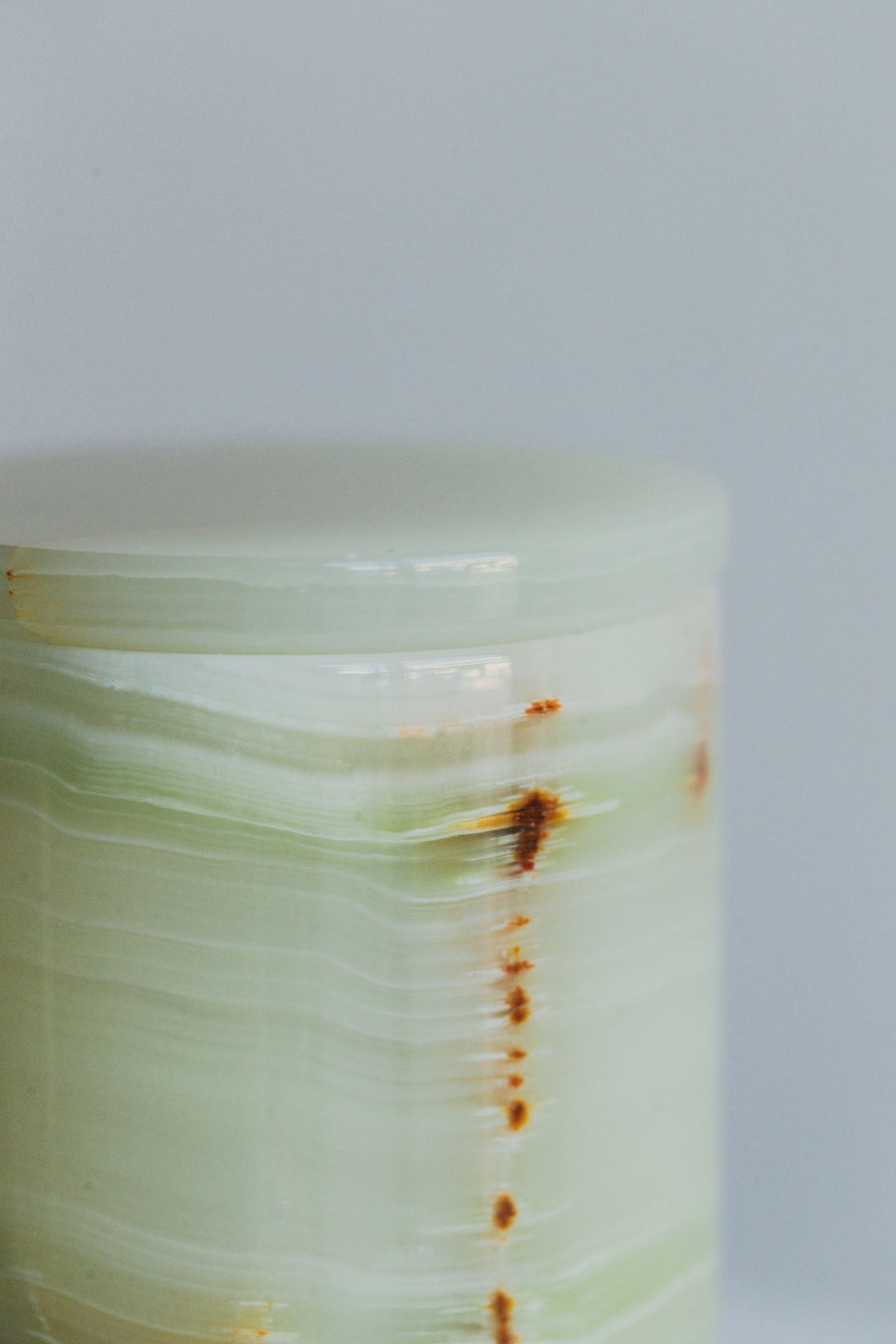 Ananda Green Onyx Candle Holder