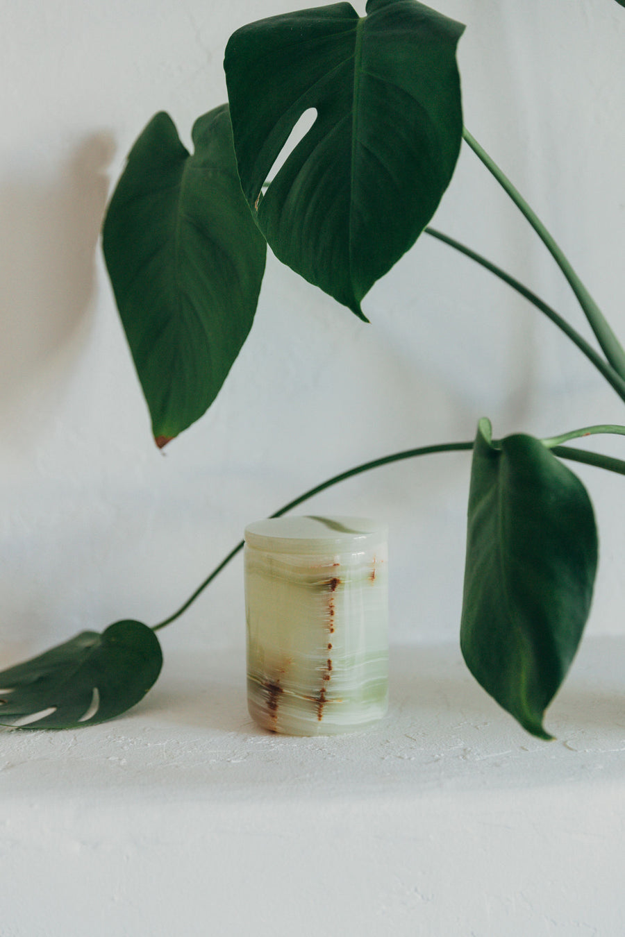 Ananda Green Onyx Candle Holder